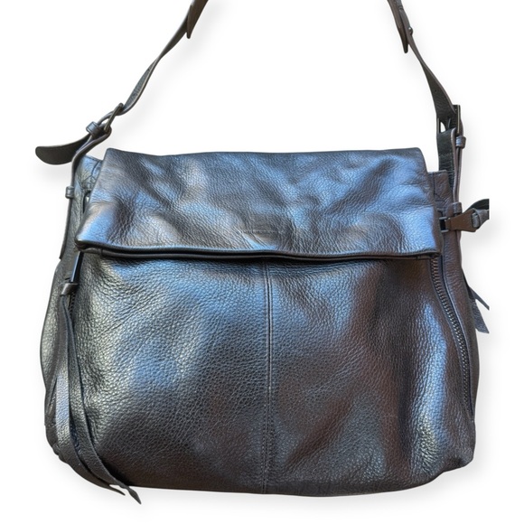 Aimee Kestenberg Black Slouchy Leather Shoulder Bag - Picture 1 of 15